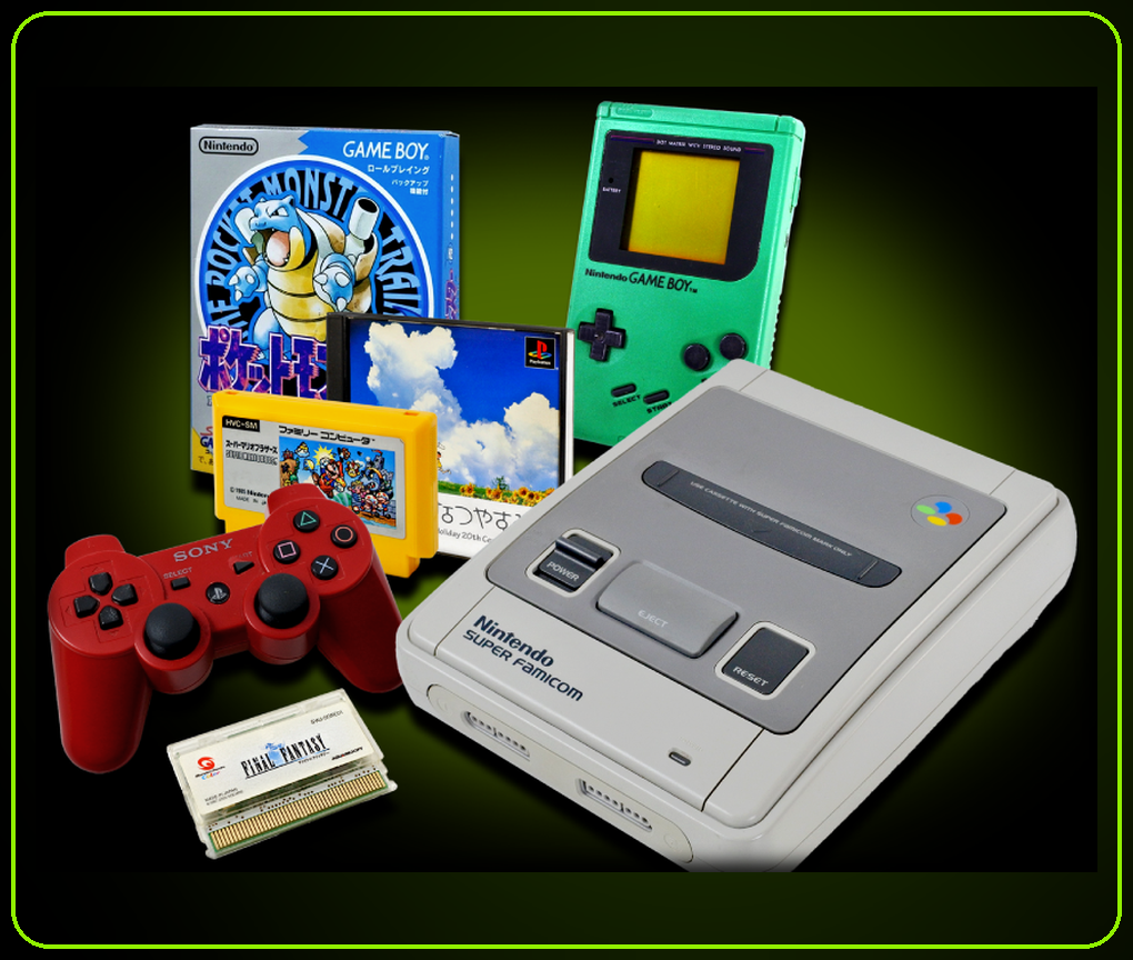 ゲーム機本体とソフトのイメージ