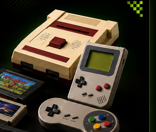 ゲーム機本体とソフトのイメージ